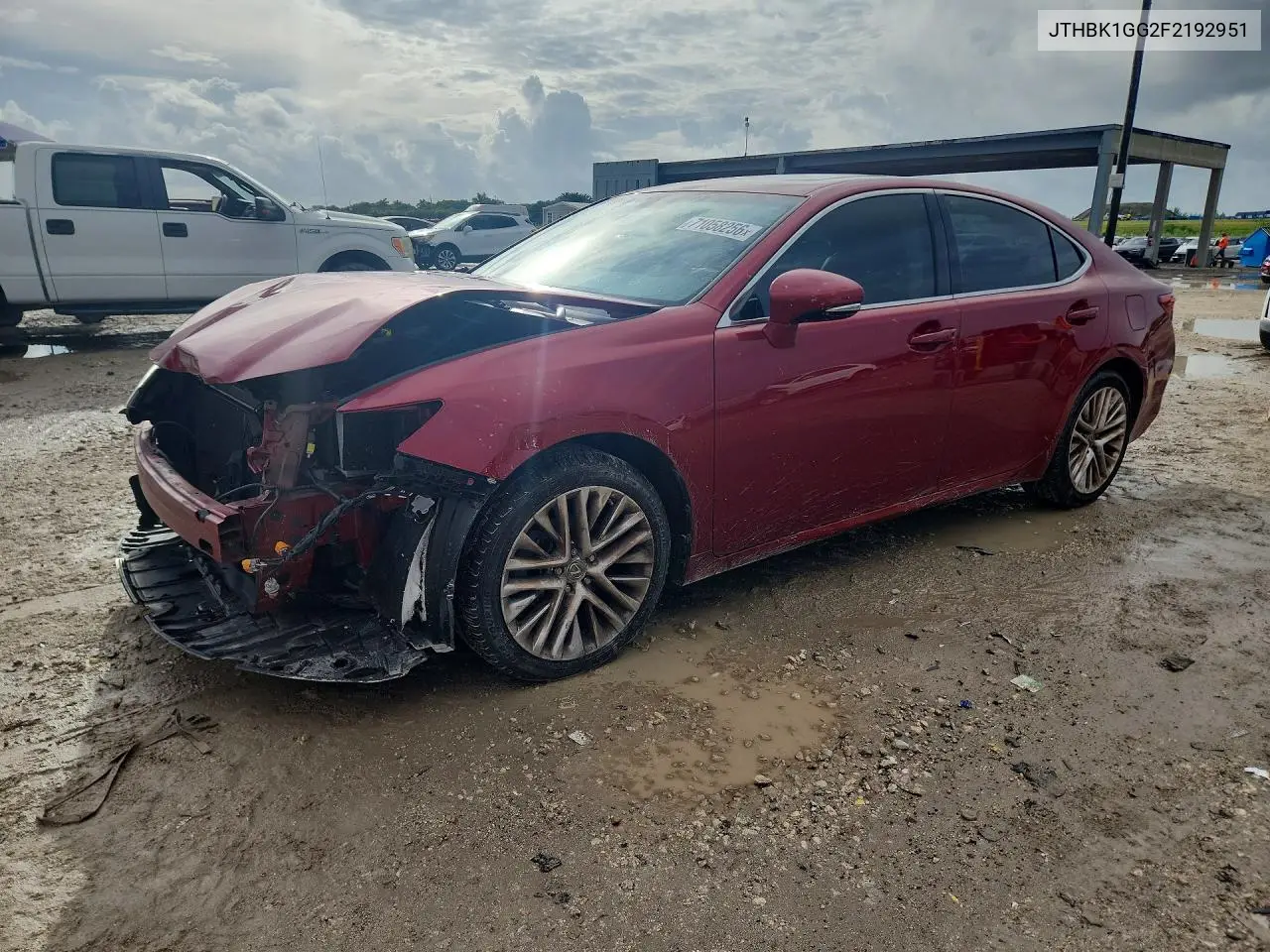 2015 LEXUS ES VIN JTHBK1GG2F2192951 — фото 3