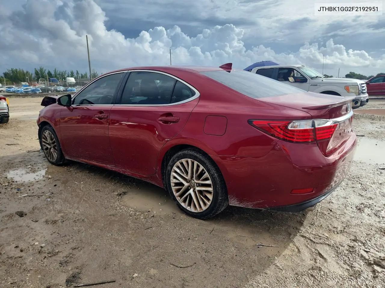 2015 LEXUS ES VIN JTHBK1GG2F2192951 — фото 2