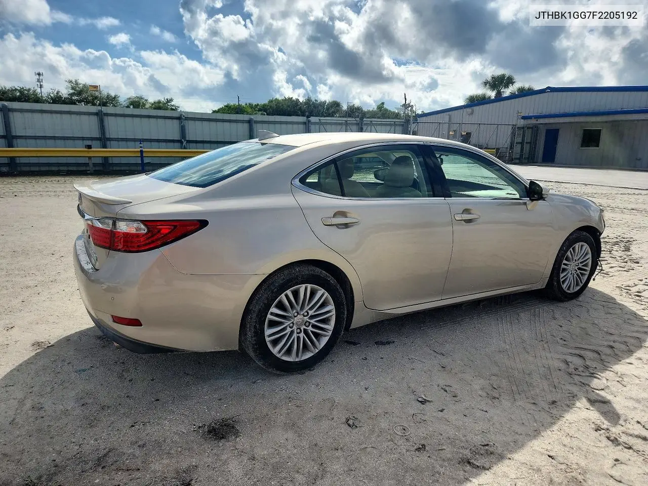 2015 LEXUS ES VIN JTHBK1GG7F2205192 — фото 3