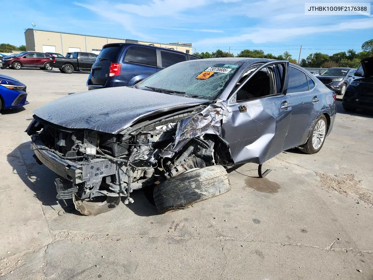 LEXUS ES 2015, VIN JTHBK1GG9F2176388