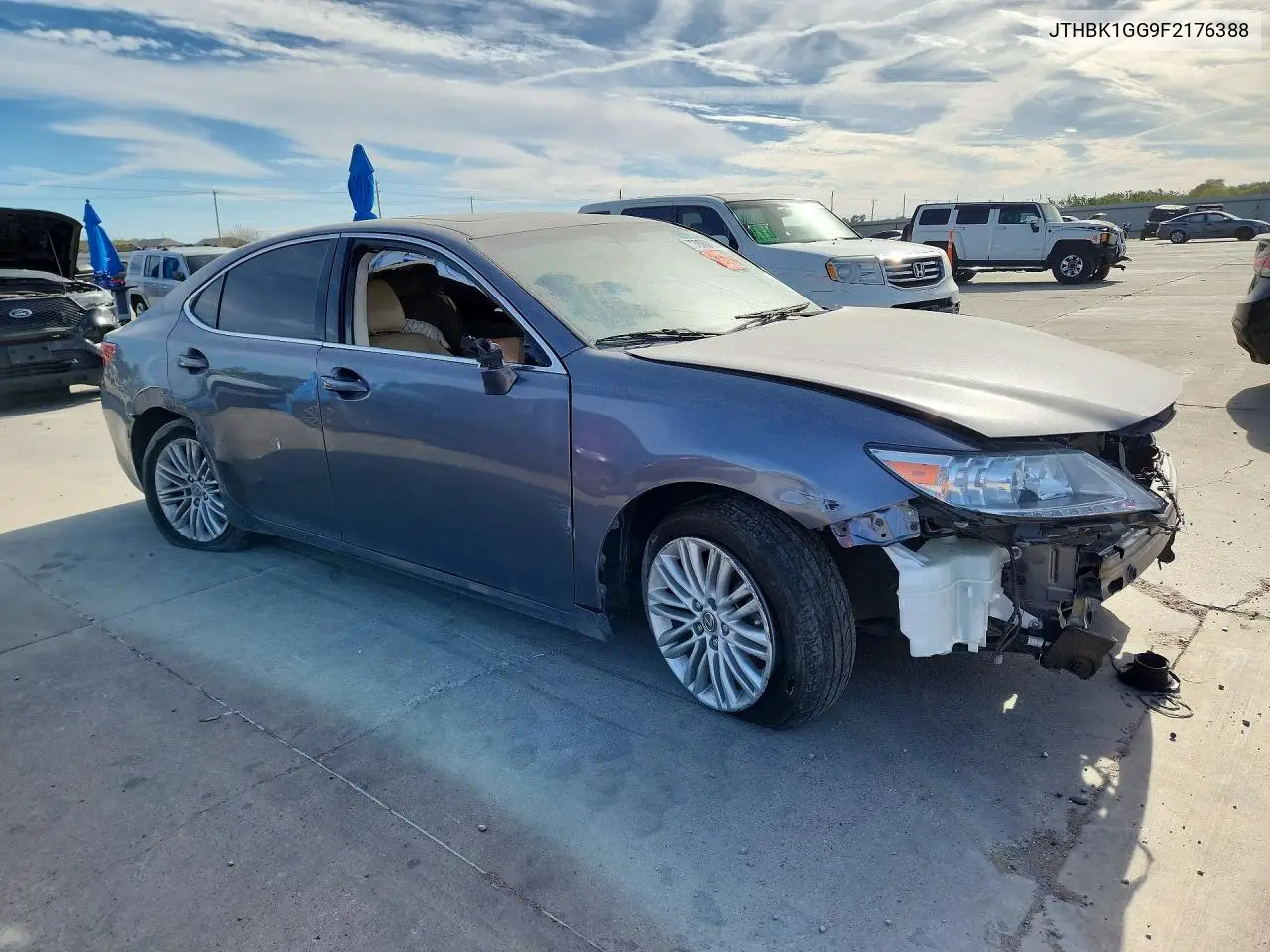 2015 LEXUS ES VIN JTHBK1GG9F2176388 — фото 4