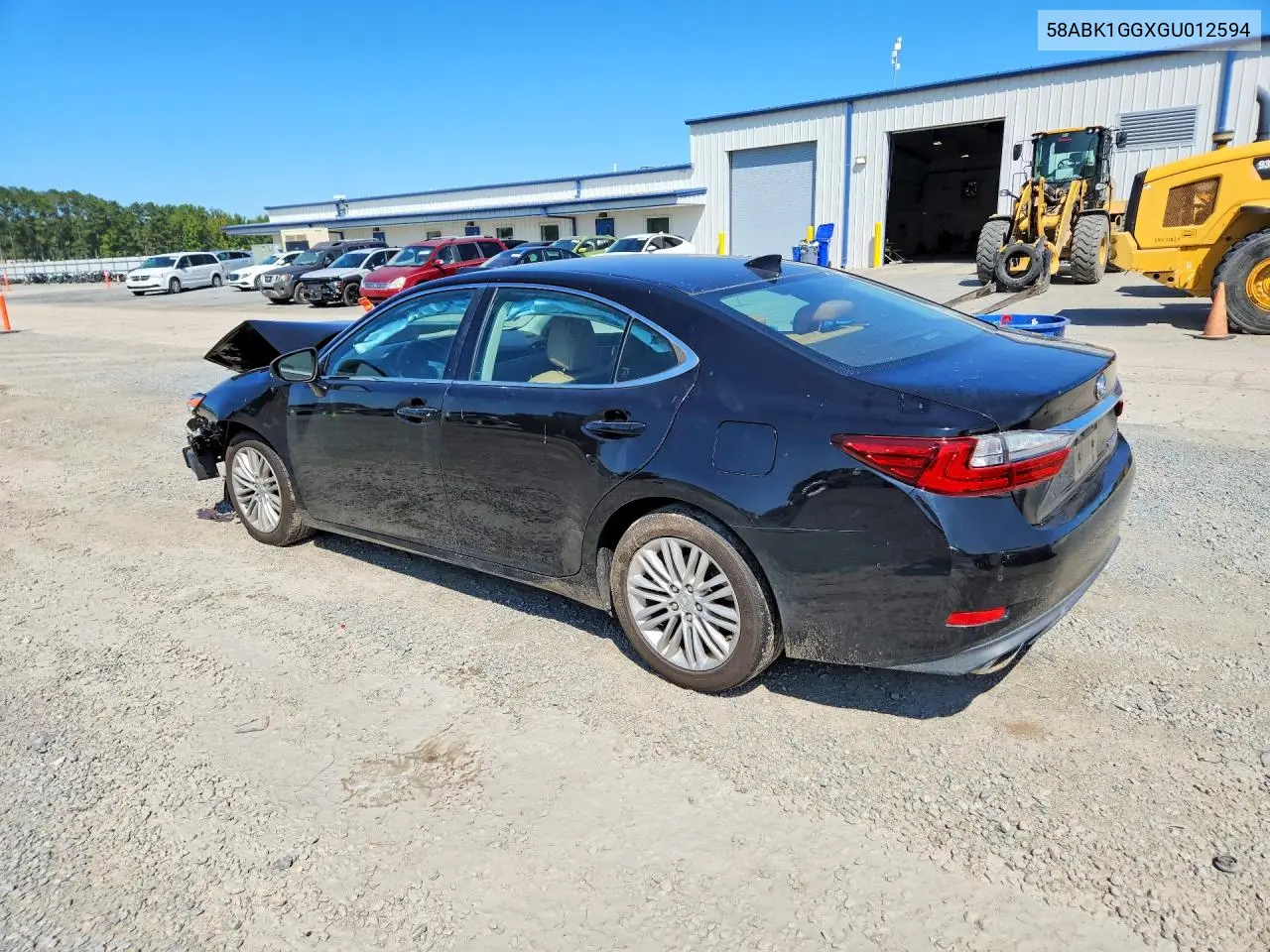 2016 LEXUS ES VIN 58ABK1GGXGU012594 — фото 2