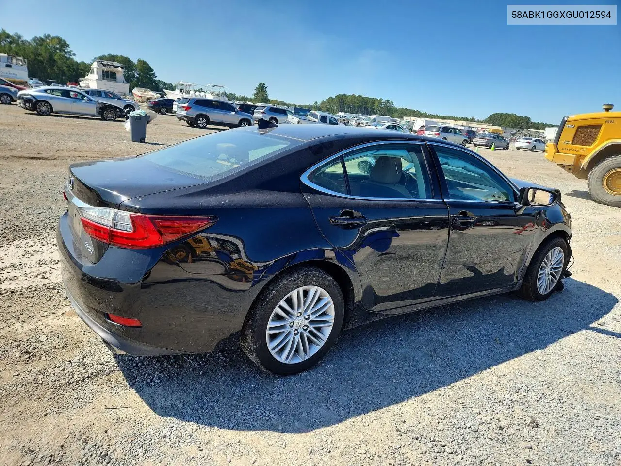 2016 LEXUS ES VIN 58ABK1GGXGU012594 — фото 3