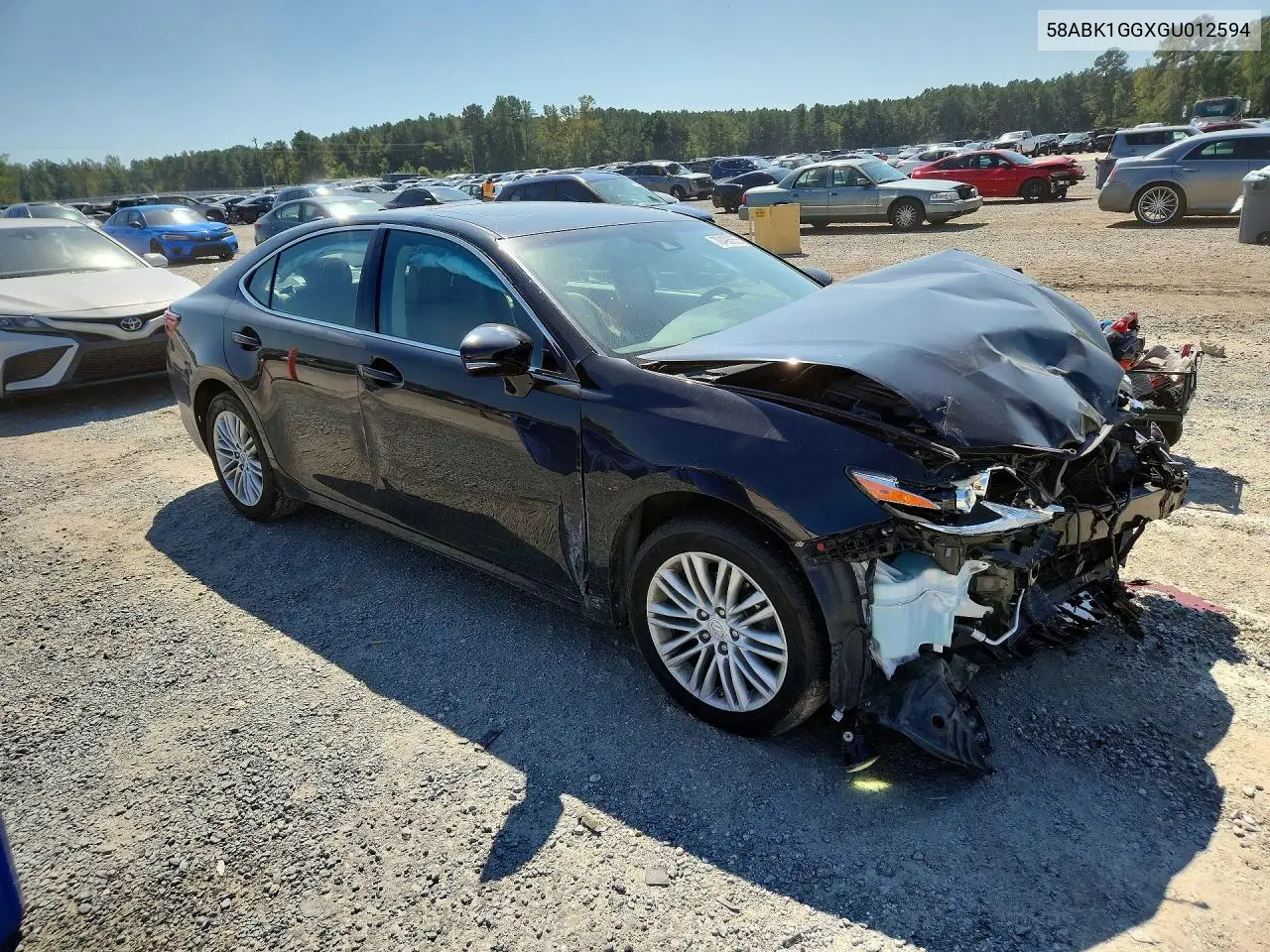 2016 LEXUS ES VIN 58ABK1GGXGU012594 — фото 4