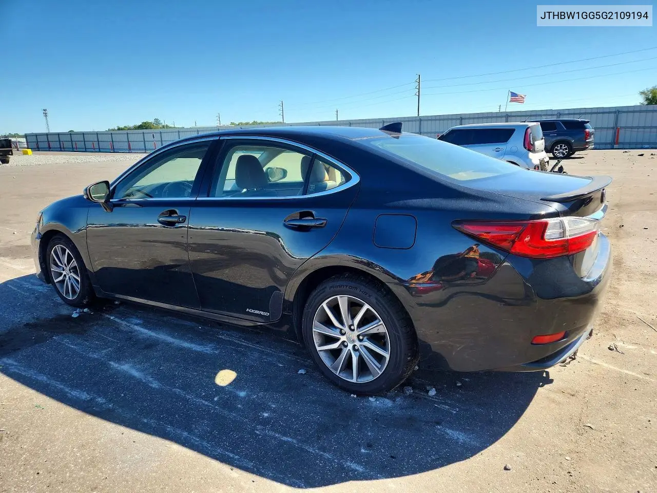 2016 LEXUS ES VIN JTHBW1GG5G2109194 — фото 2