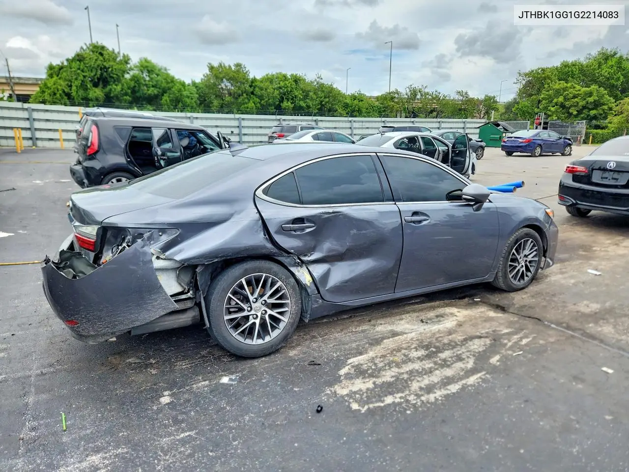 2016 LEXUS ES VIN JTHBK1GG1G2214083 — фото 3