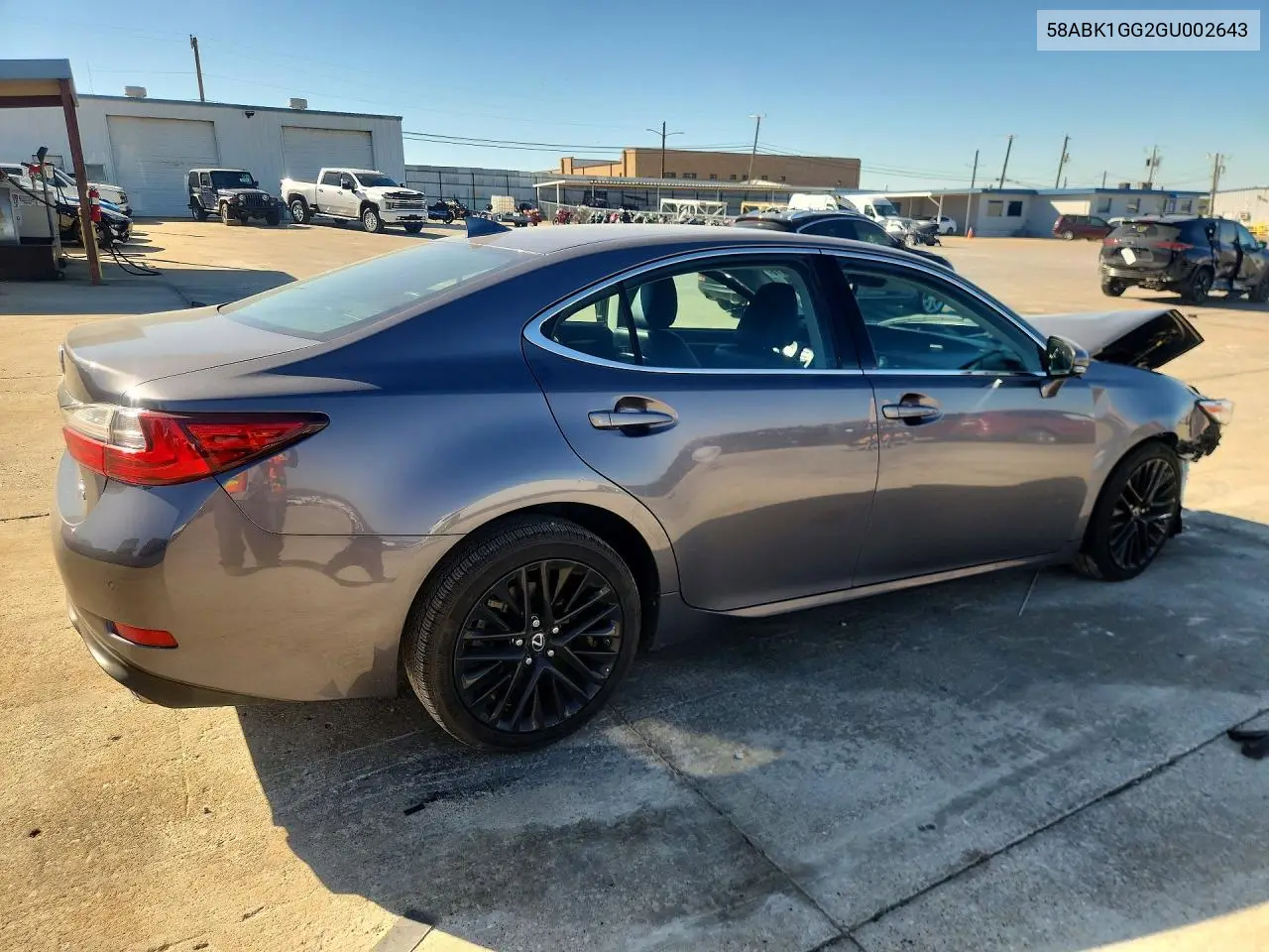 2016 LEXUS ES VIN 58ABK1GG2GU002643 — фото 3