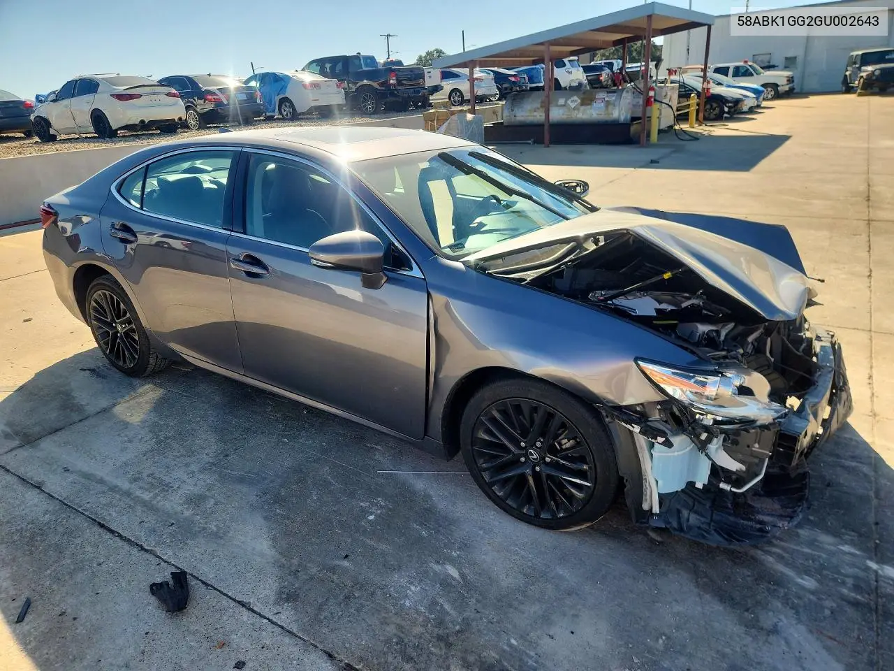 2016 LEXUS ES VIN 58ABK1GG2GU002643 — фото 4