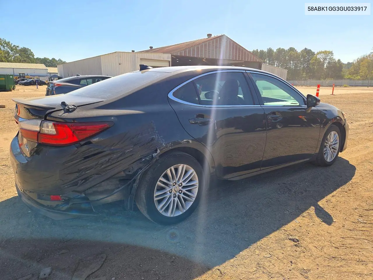 2016 LEXUS ES VIN 58ABK1GG3GU033917 — фото 3