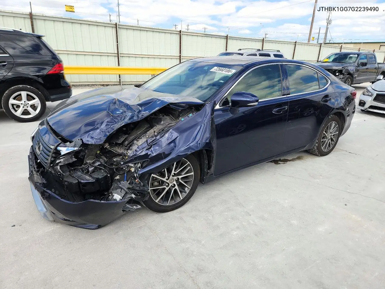 LEXUS ES 2016, VIN JTHBK1GG7G2239490