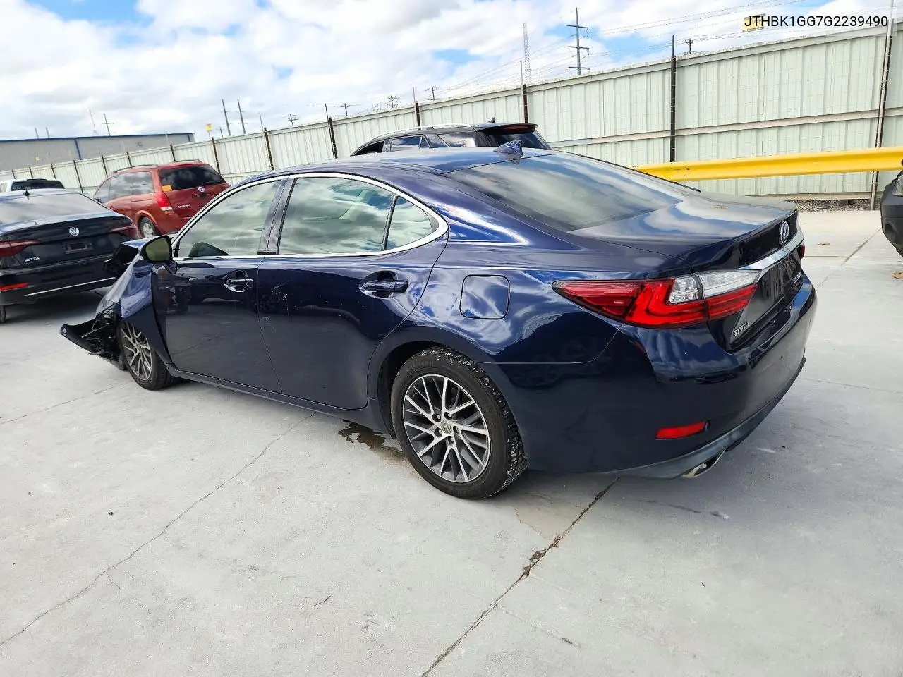 2016 LEXUS ES VIN JTHBK1GG7G2239490 — фото 2