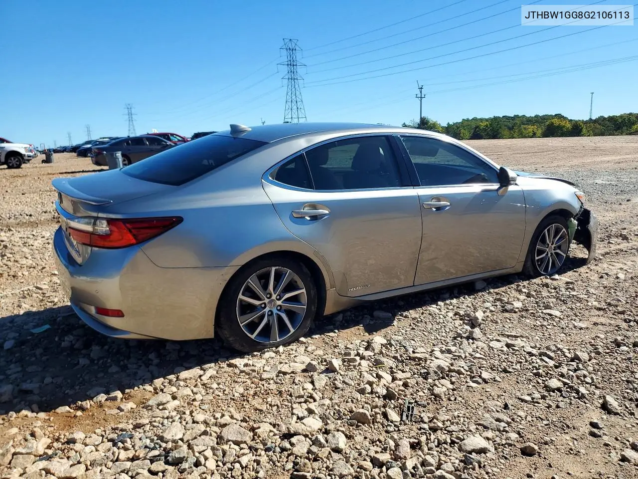 2016 LEXUS ES VIN JTHBW1GG8G2106113 — фото 3
