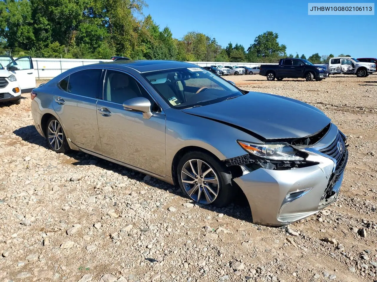 2016 LEXUS ES VIN JTHBW1GG8G2106113 — фото 4