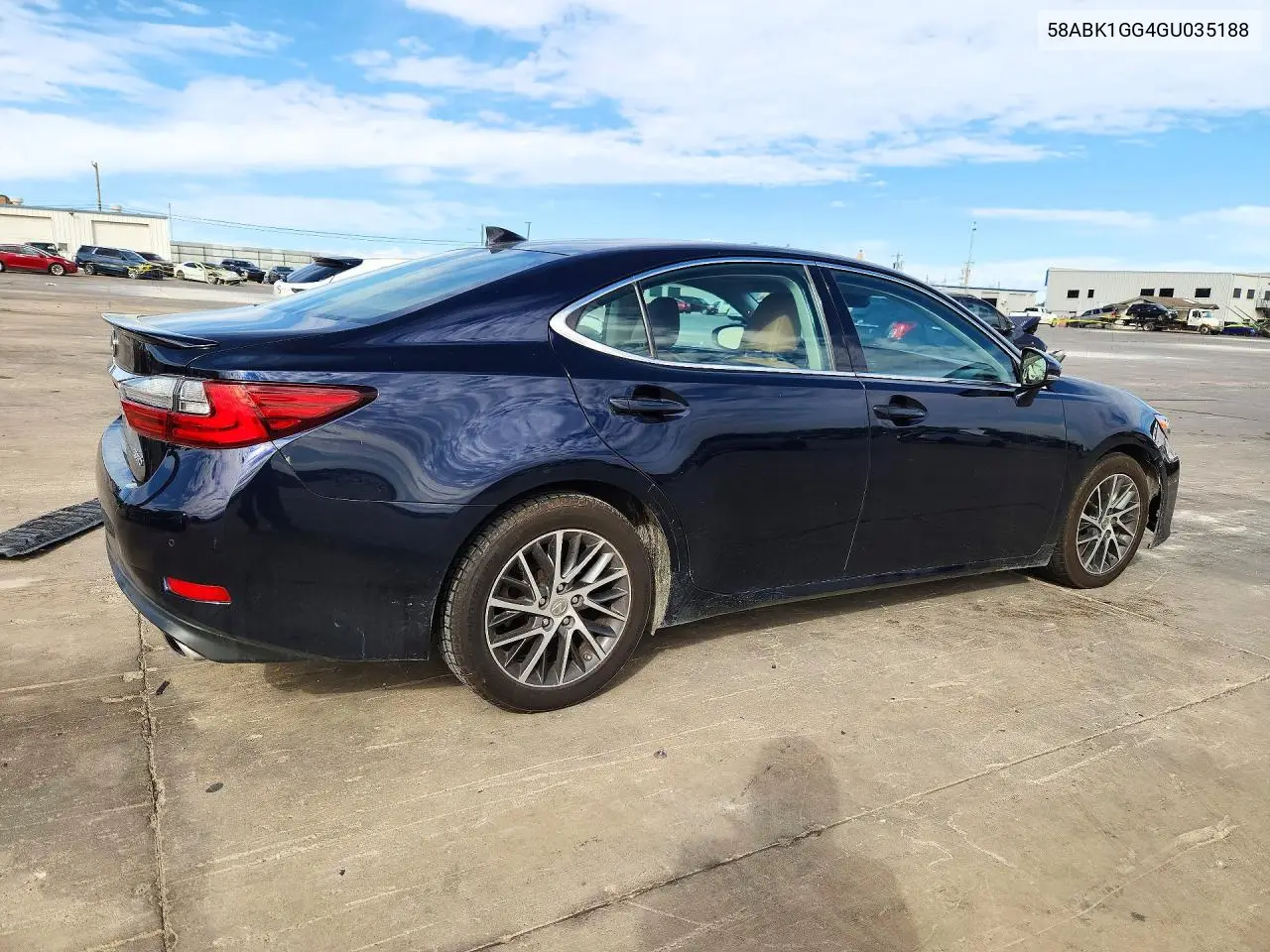 2016 LEXUS ES VIN 58ABK1GG4GU035188 — фото 3