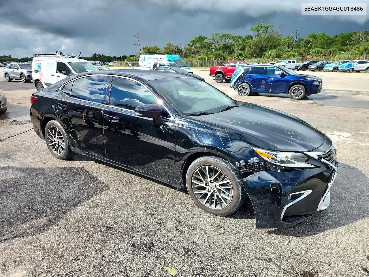 2016 LEXUS ES VIN 58ABK1GG4GU018486 — фото 4