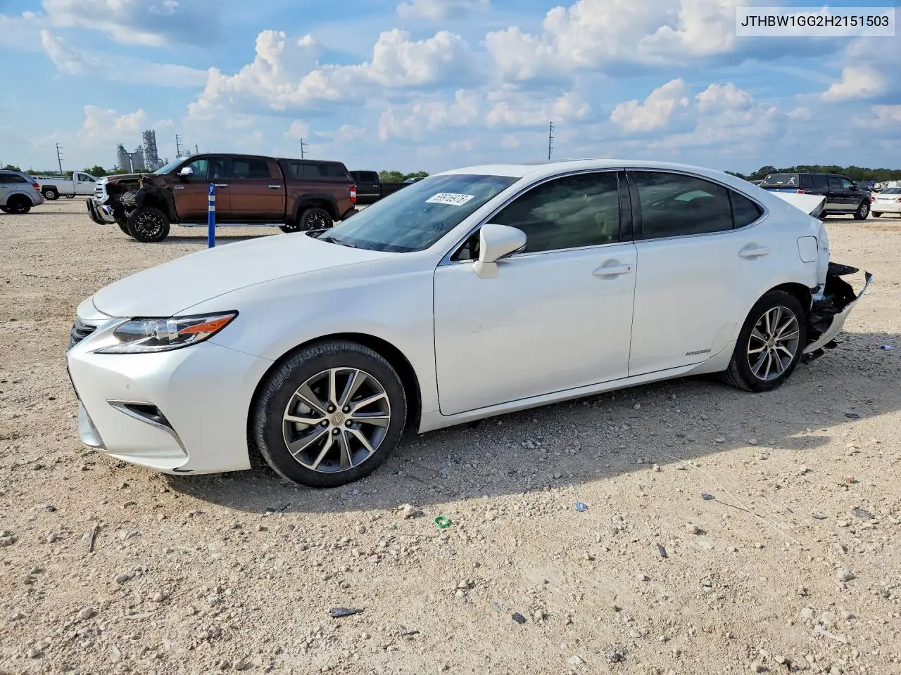 LEXUS ES 2017, VIN JTHBW1GG2H2151503