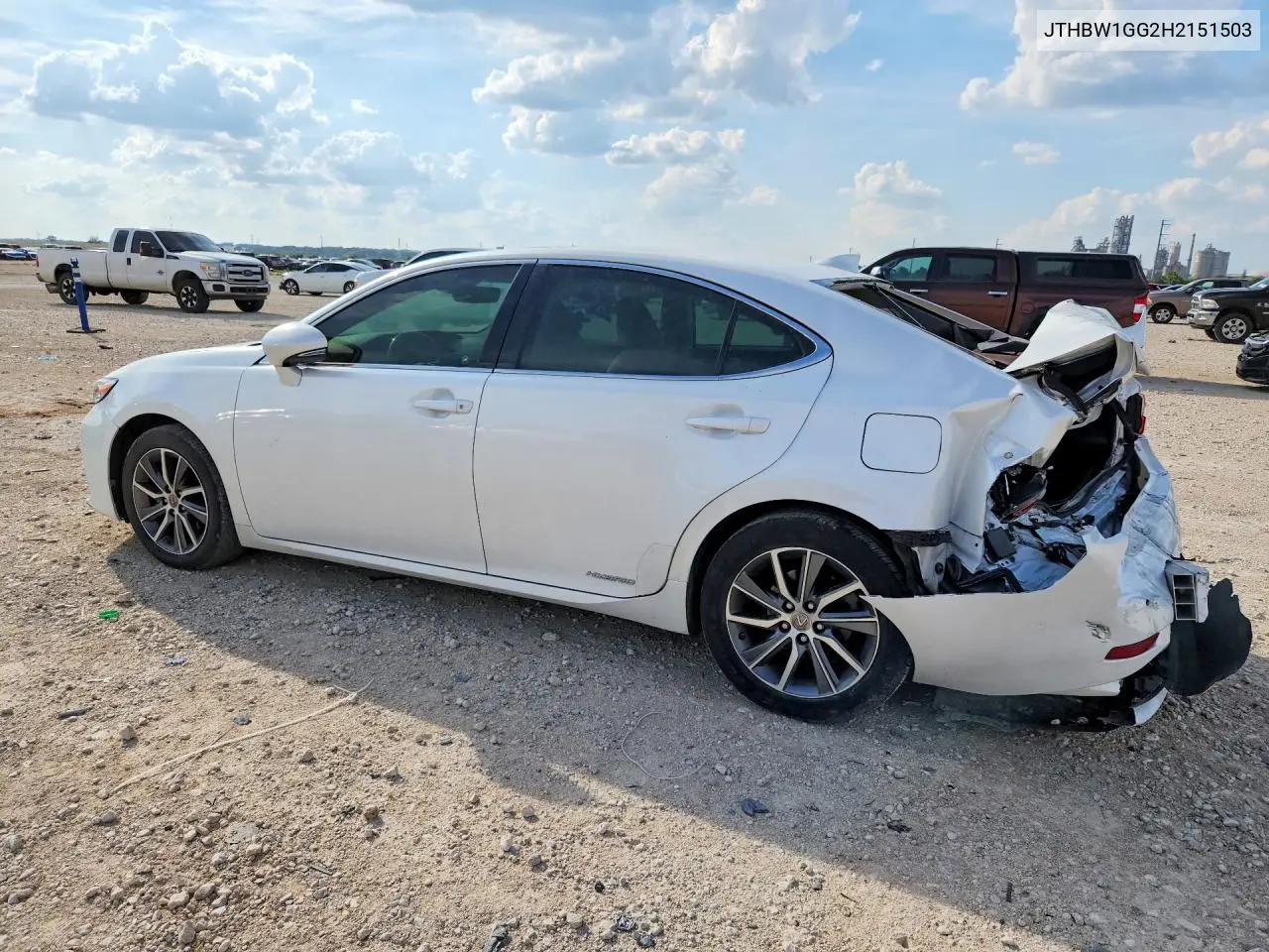2017 LEXUS ES VIN JTHBW1GG2H2151503 — фото 2