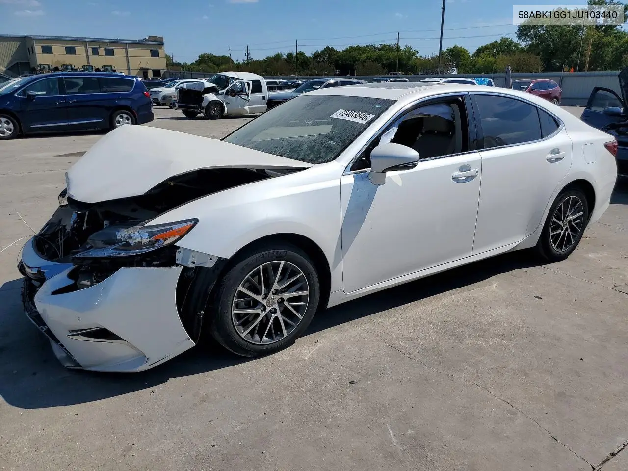 LEXUS ES 2018, VIN 58ABK1GG1JU103440