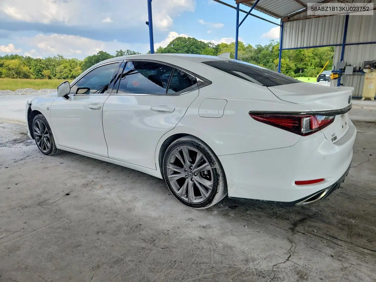 2019 LEXUS ES VIN 58ABZ1B13KU023752 — фото 2