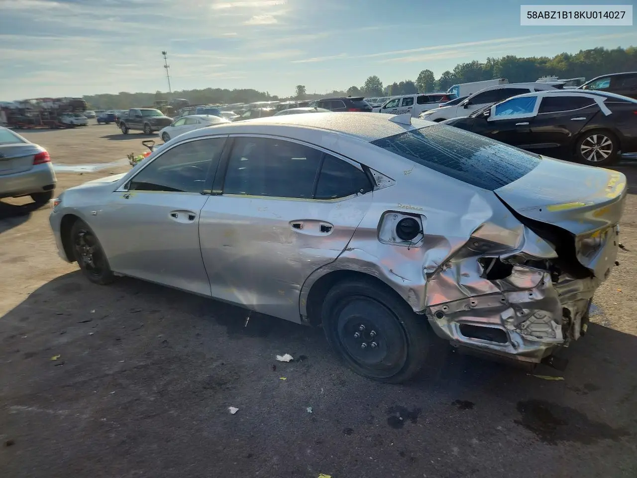 2019 LEXUS ES VIN 58ABZ1B18KU014027 — фото 2