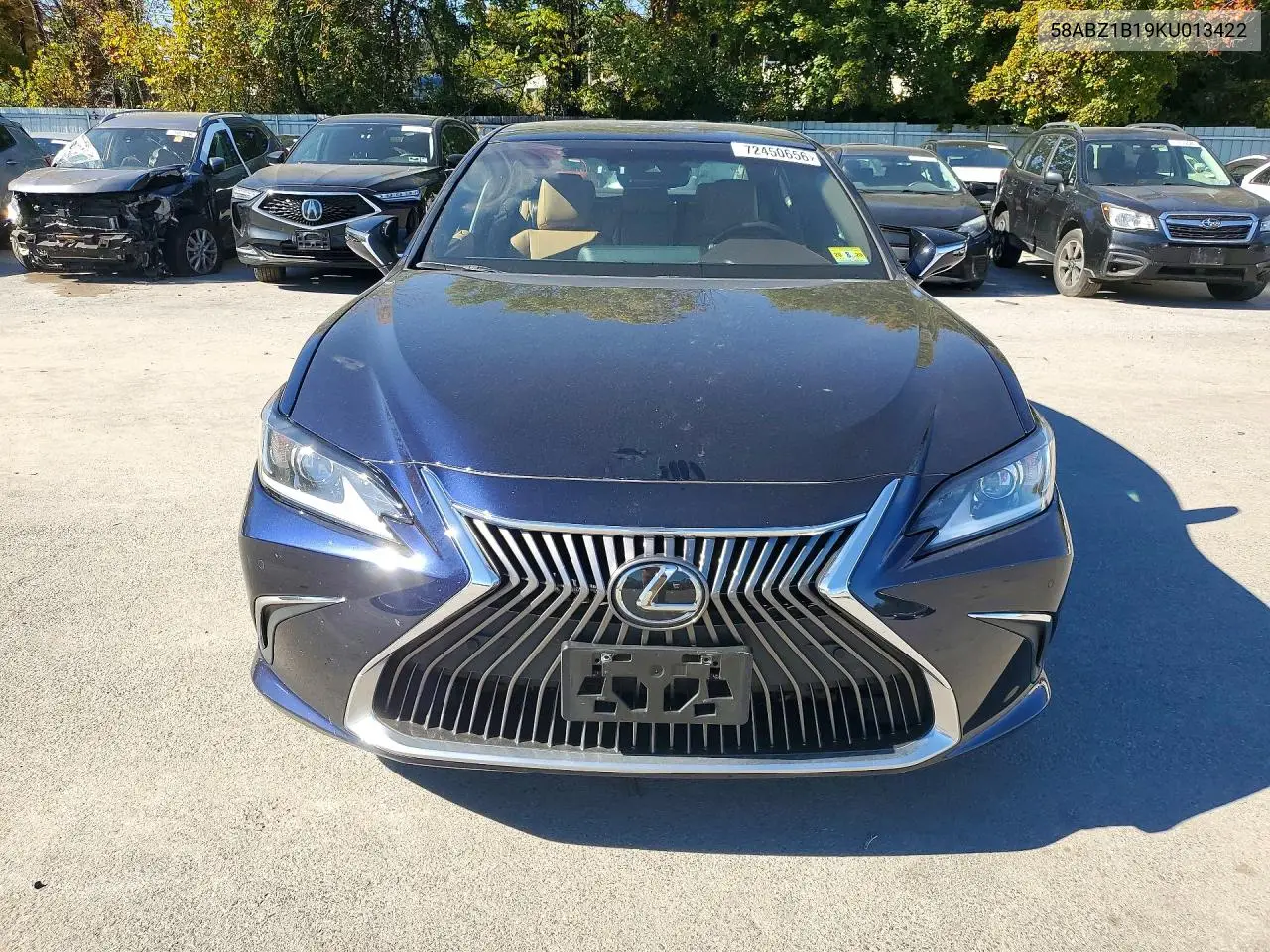 2019 LEXUS ES VIN 58ABZ1B19KU013422 — фото 5
