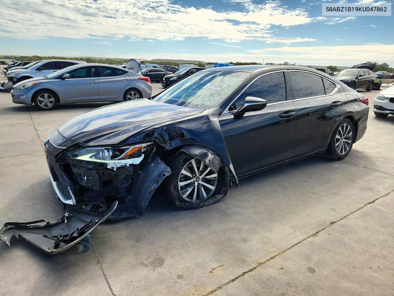 LEXUS ES 2019, VIN 58ABZ1B19KU047862
