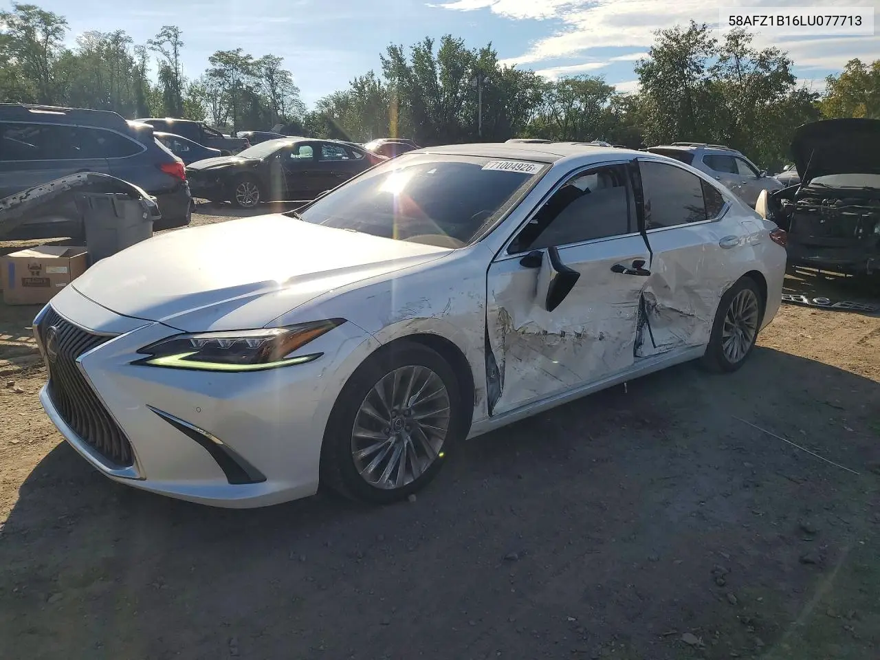 LEXUS ES 2020, VIN 58AFZ1B16LU077713