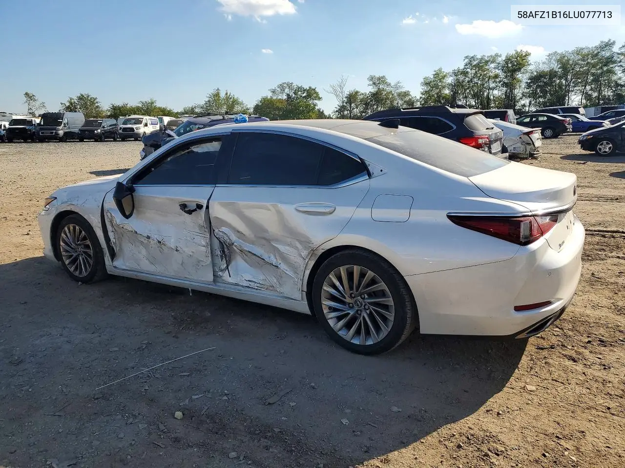 2020 LEXUS ES VIN 58AFZ1B16LU077713 — фото 2