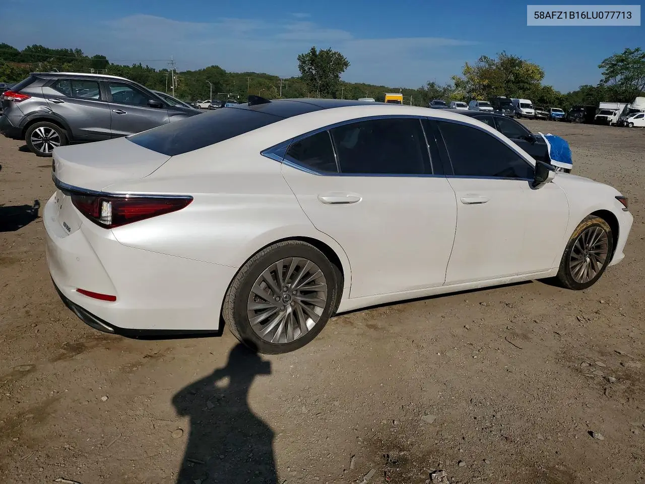 2020 LEXUS ES VIN 58AFZ1B16LU077713 — фото 3