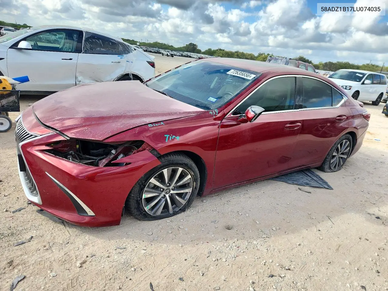 LEXUS ES 2020, VIN 58ADZ1B17LU074035