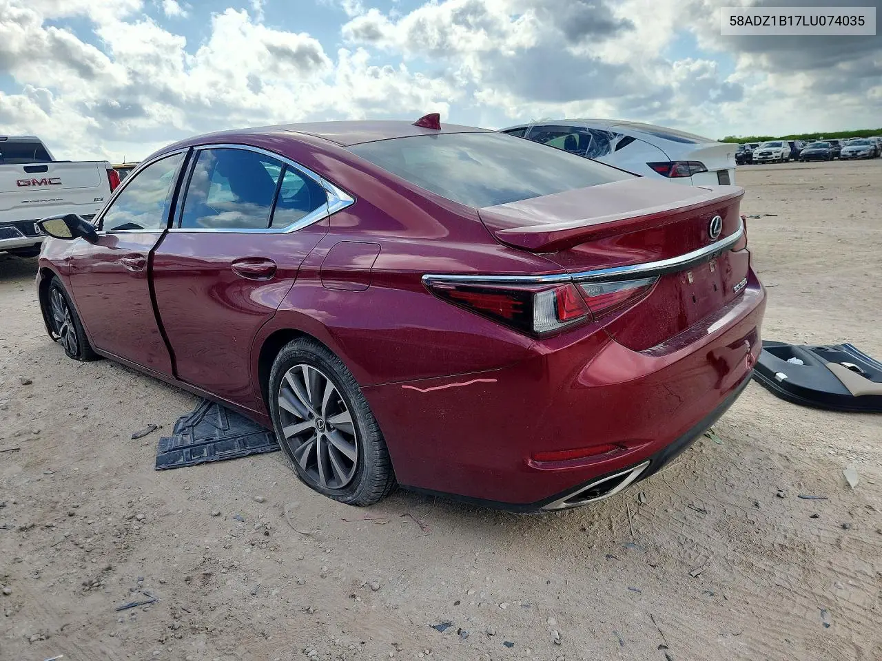 2020 LEXUS ES VIN 58ADZ1B17LU074035 — фото 2