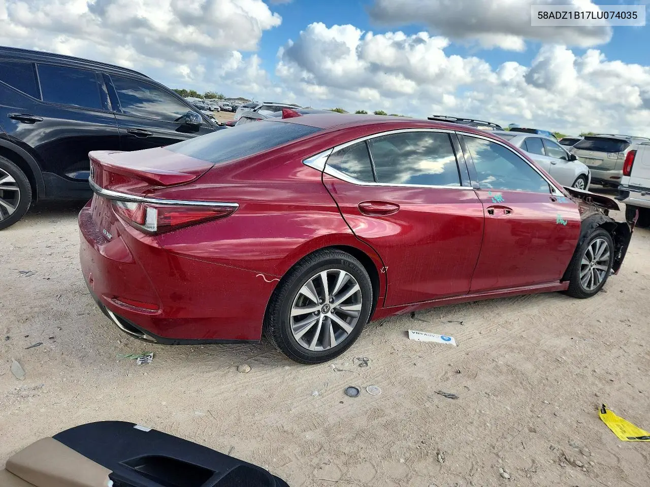 2020 LEXUS ES VIN 58ADZ1B17LU074035 — фото 3