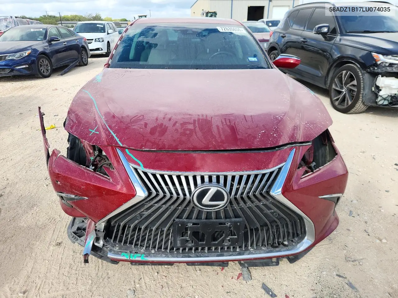 2020 LEXUS ES VIN 58ADZ1B17LU074035 — фото 5