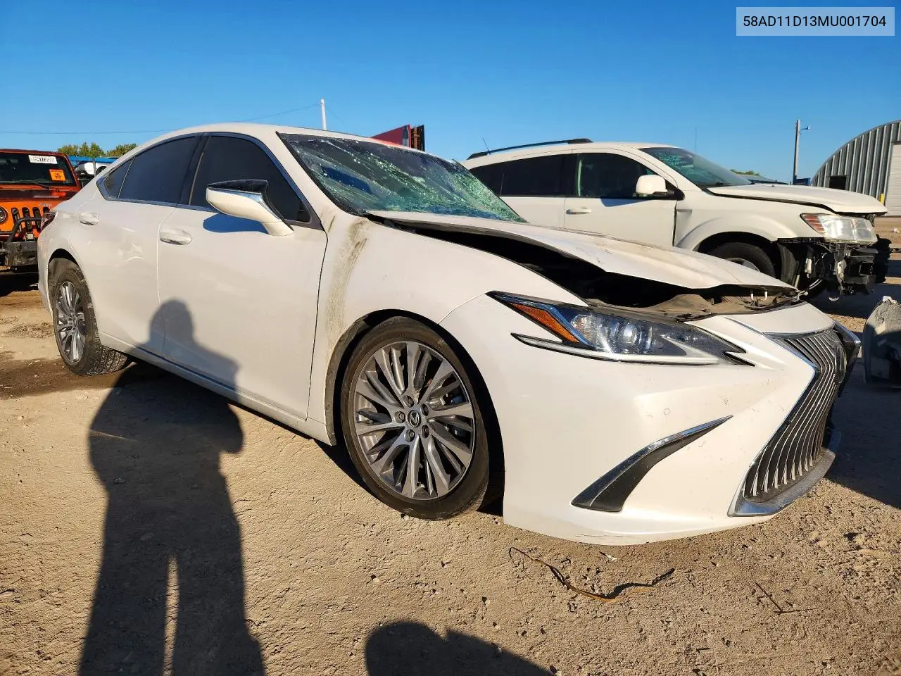 2021 LEXUS ES VIN 58AD11D13MU001704 — фото 4