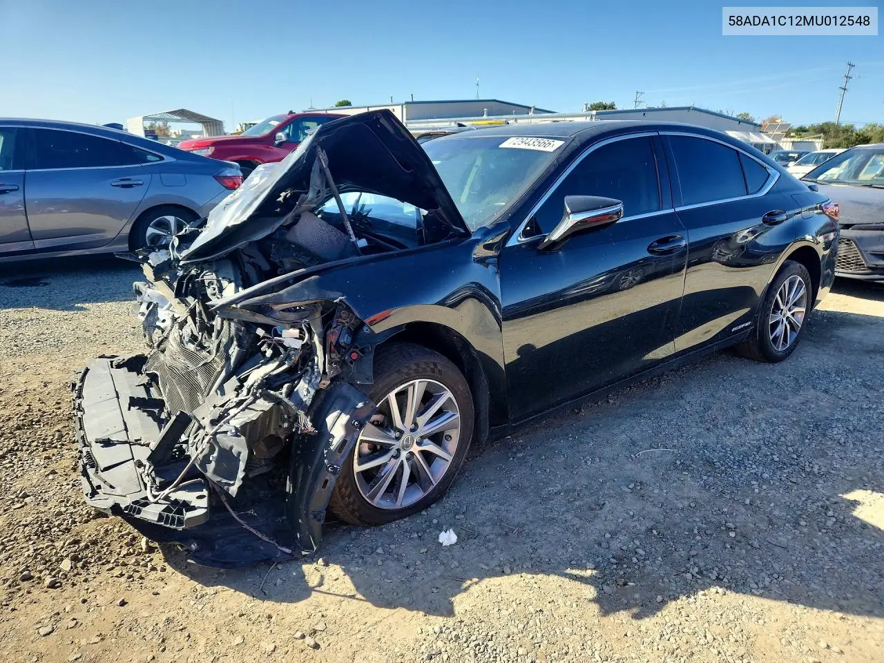 LEXUS ES 2021, VIN 58ADA1C12MU012548