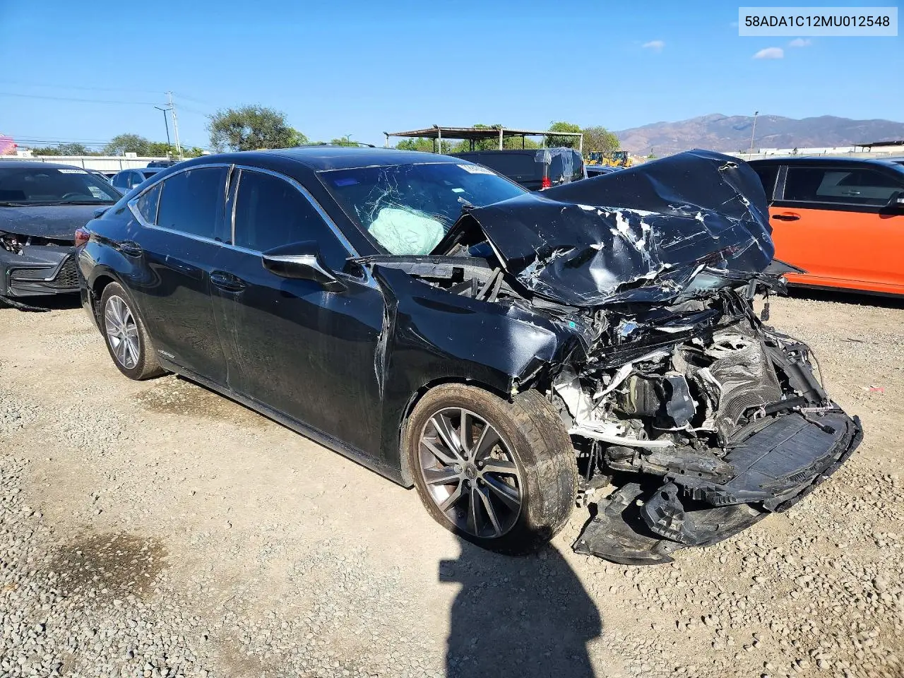 2021 LEXUS ES VIN 58ADA1C12MU012548 — фото 4