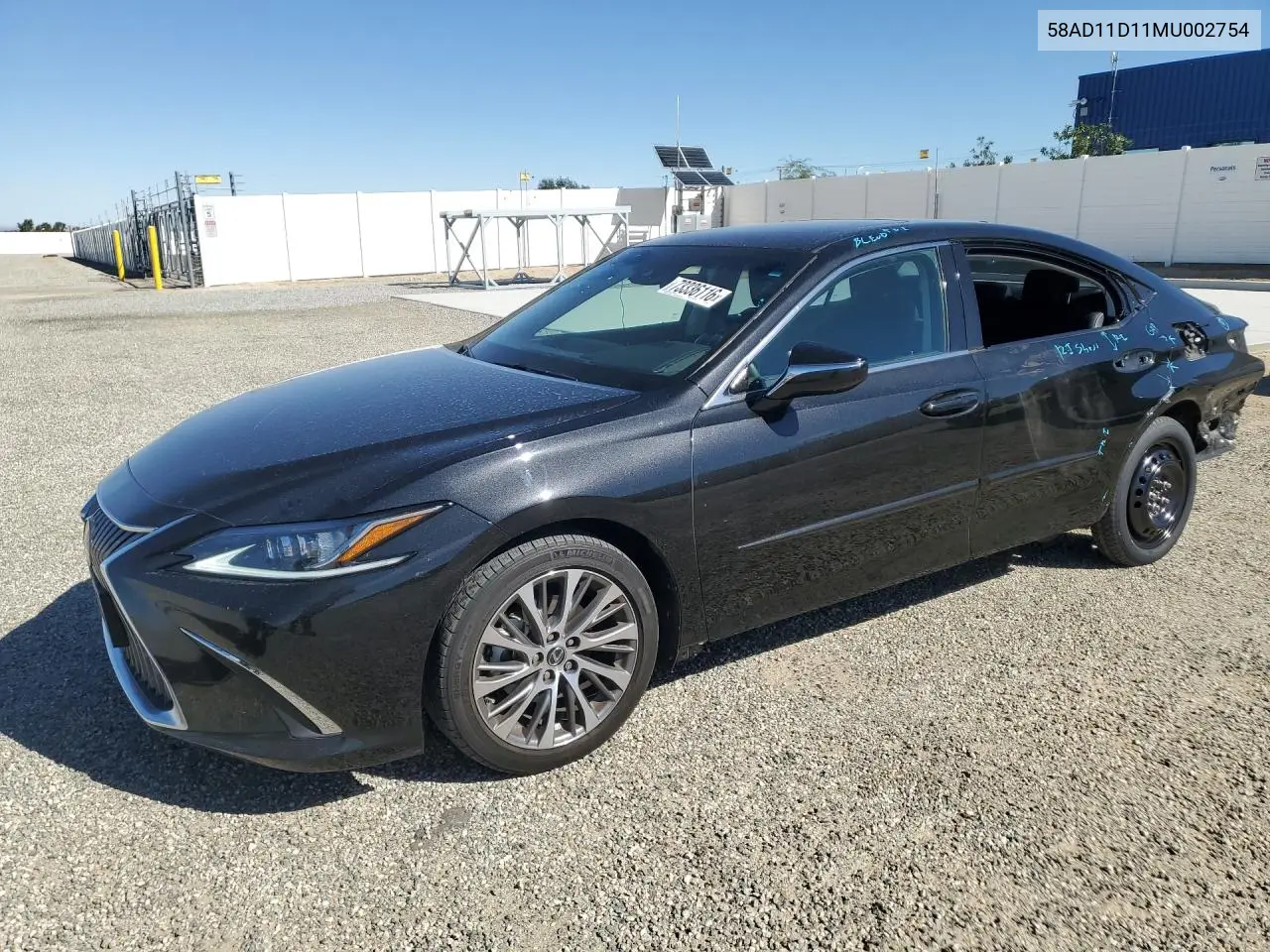 LEXUS ES 2021, VIN 58AD11D11MU002754