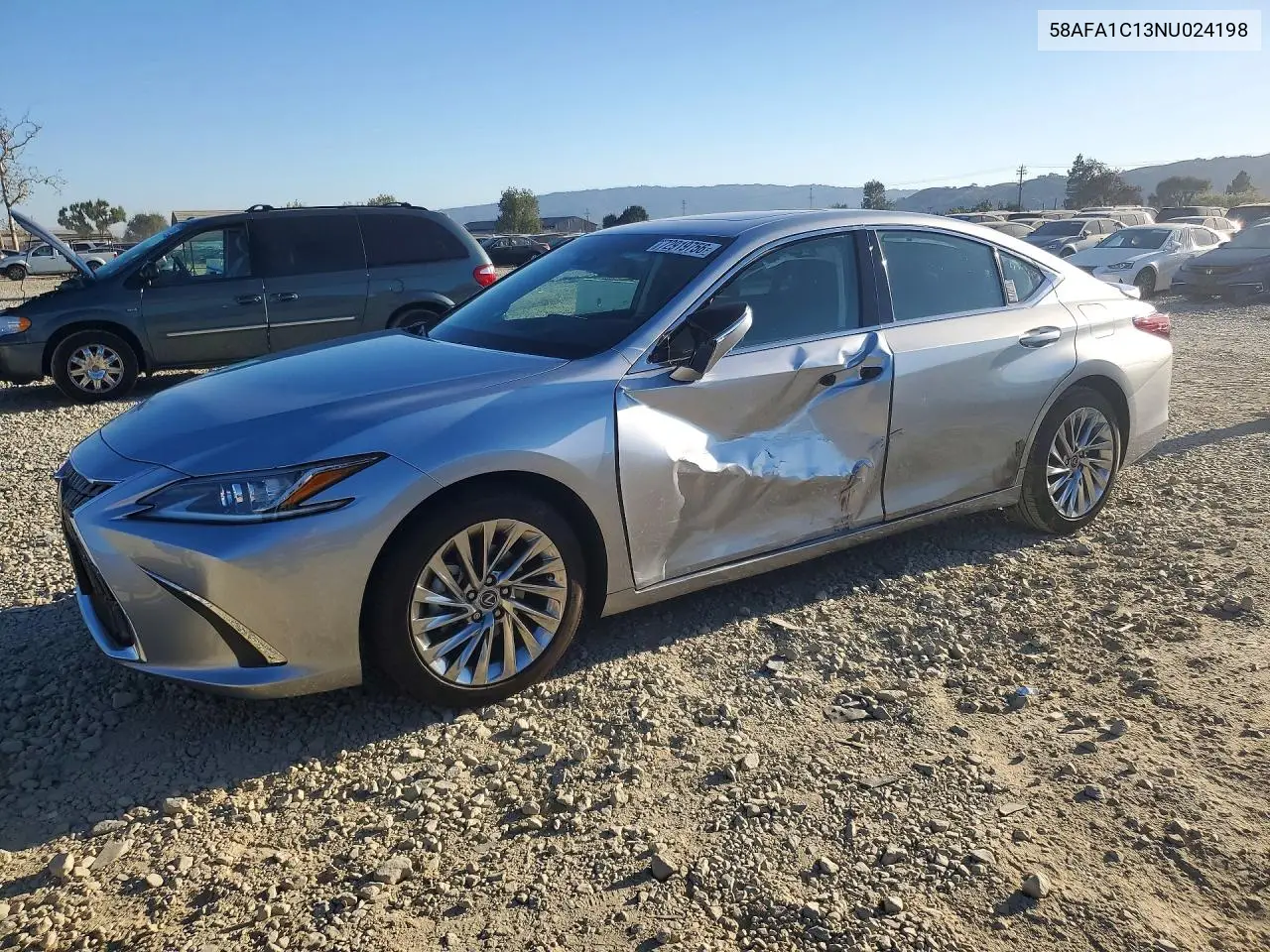 LEXUS ES 2022, VIN 58AFA1C13NU024198