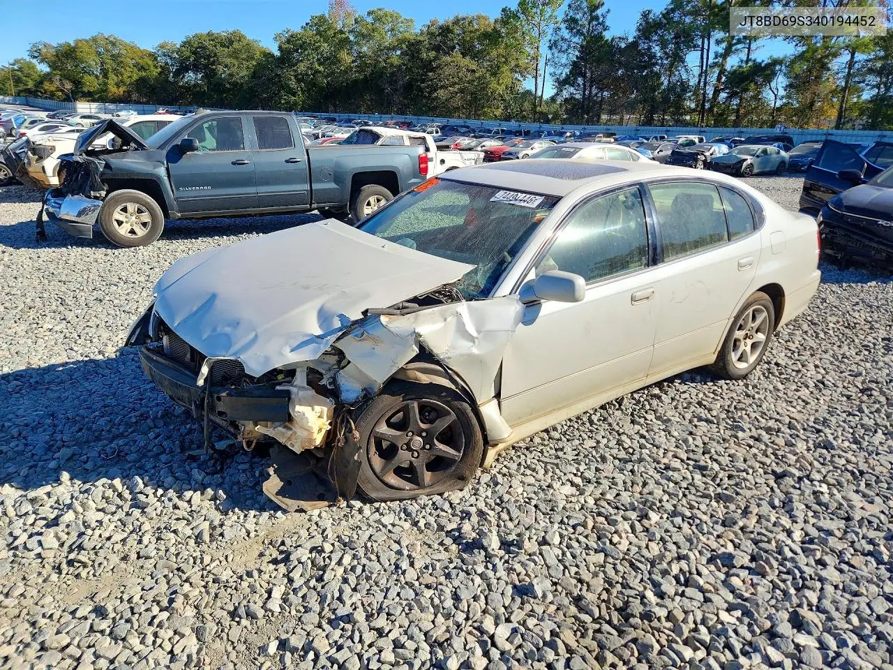 LEXUS GS 2004, VIN JT8BD69S340194452