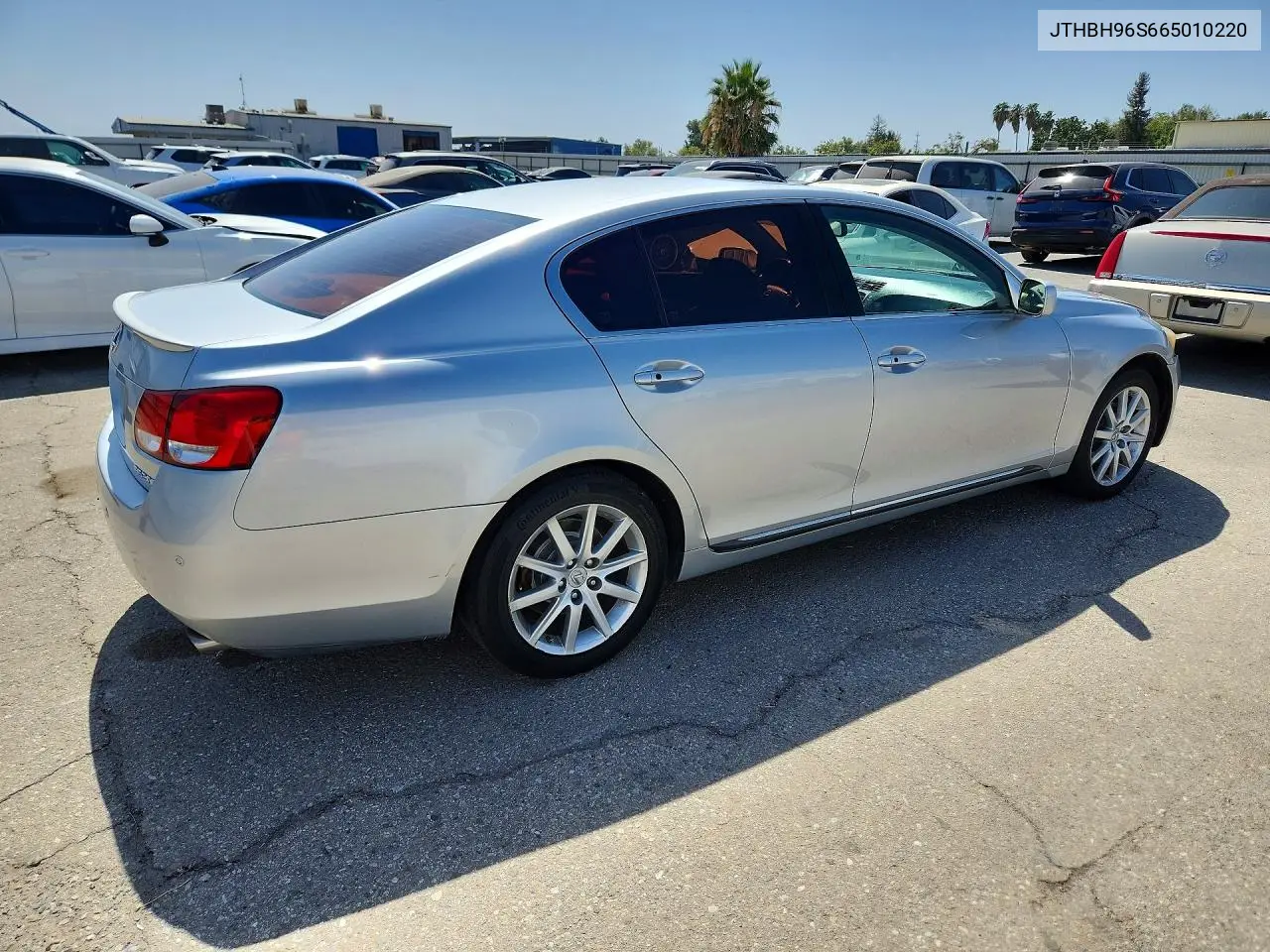 2006 LEXUS GS VIN JTHBH96S665010220 — фото 3