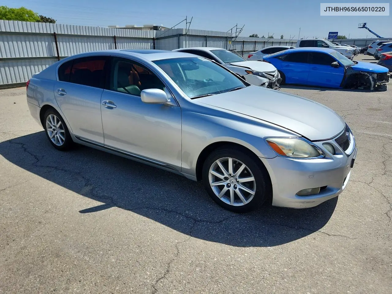 2006 LEXUS GS VIN JTHBH96S665010220 — фото 4