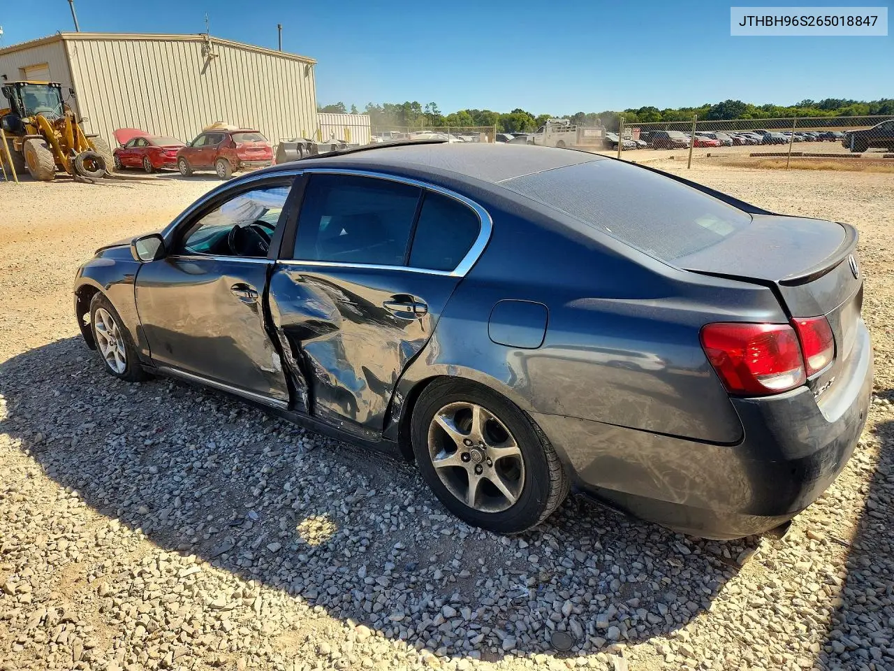 2006 LEXUS GS VIN JTHBH96S265018847 — фото 2