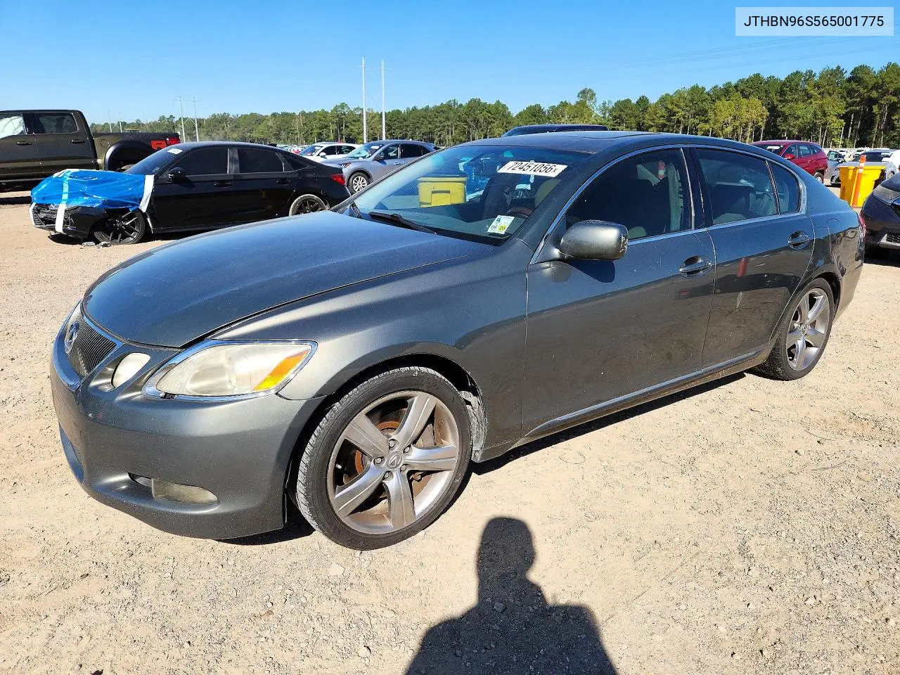 LEXUS GS 2006, VIN JTHBN96S565001775