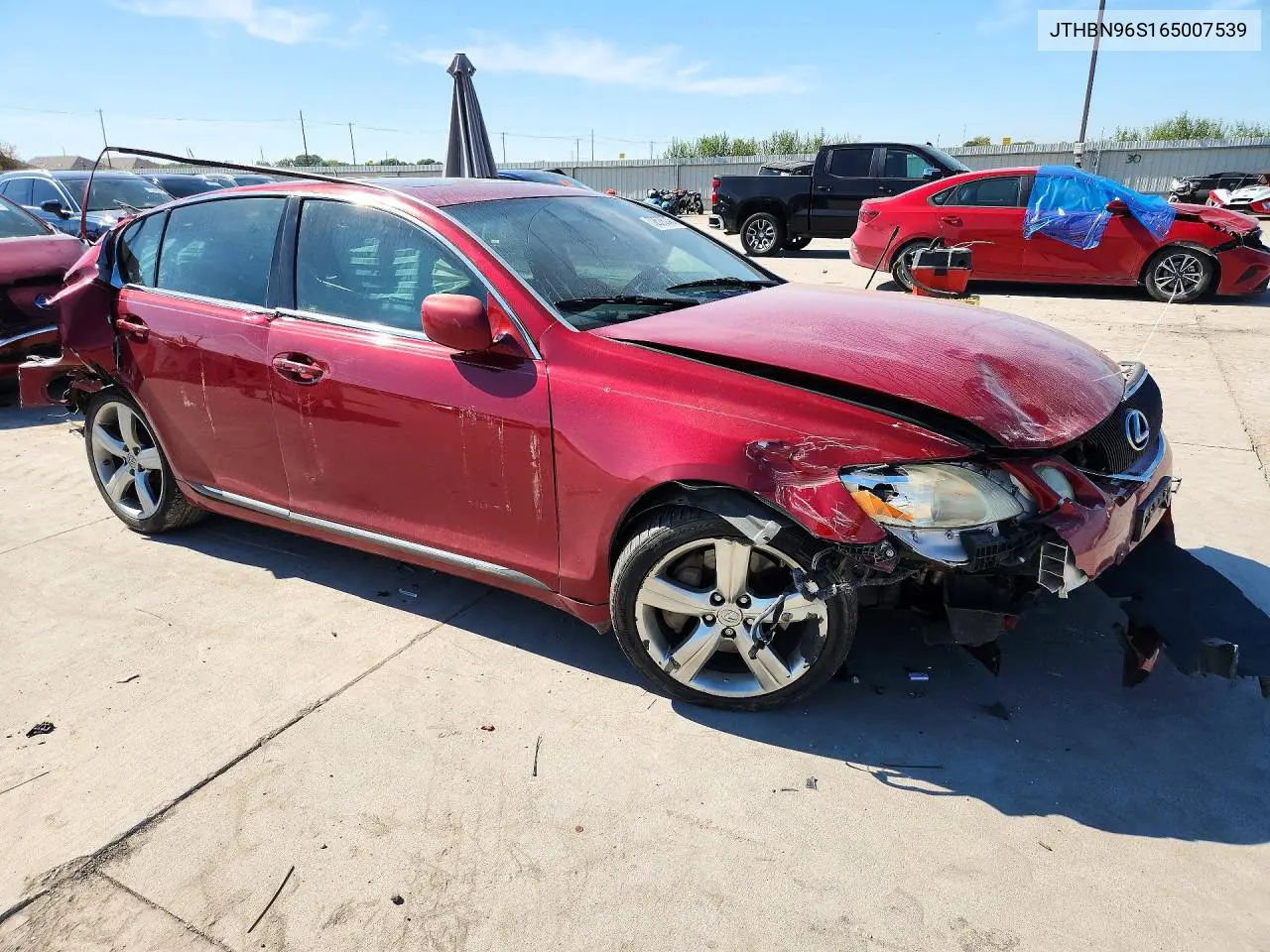 2006 LEXUS GS VIN JTHBN96S165007539 — фото 4
