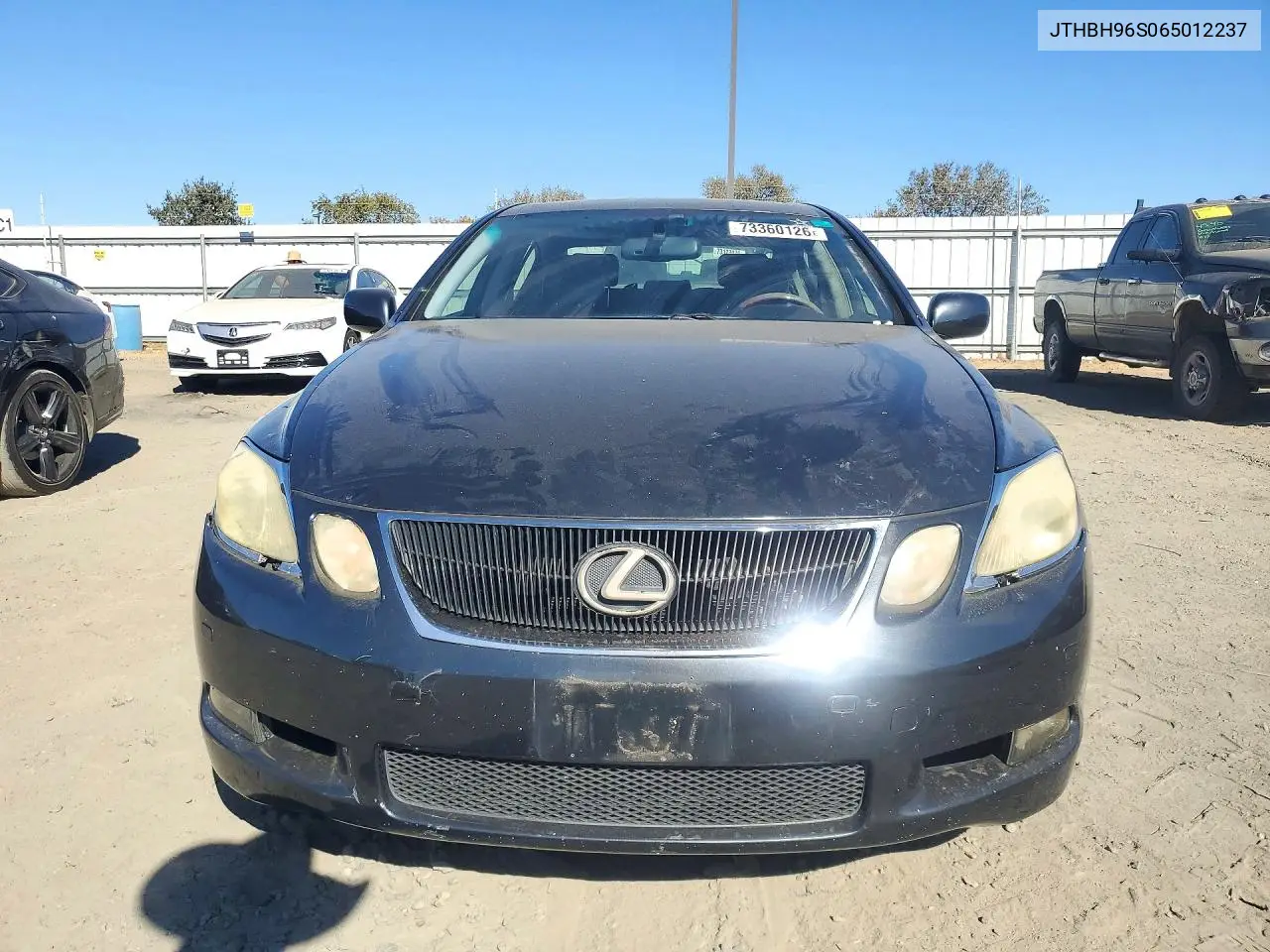 2006 LEXUS GS VIN JTHBH96S065012237 — фото 5