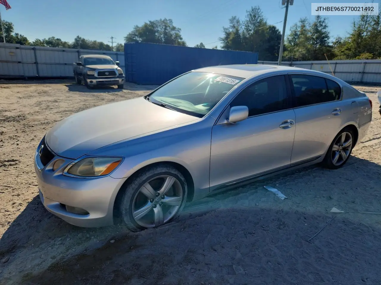 LEXUS GS 2007, VIN JTHBE96S770021492