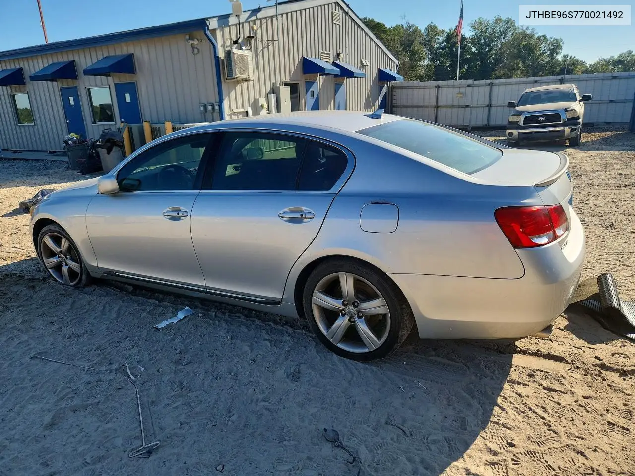 2007 LEXUS GS VIN JTHBE96S770021492 — фото 2