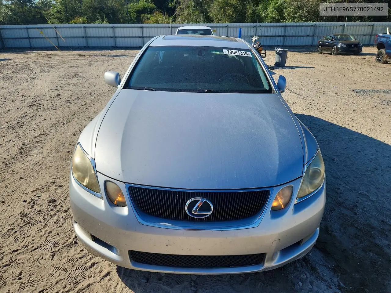 2007 LEXUS GS VIN JTHBE96S770021492 — фото 5