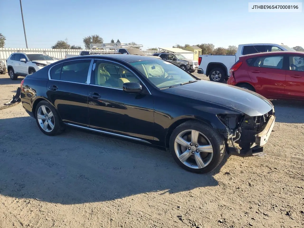 2007 LEXUS GS VIN JTHBE96S470008196 — фото 4