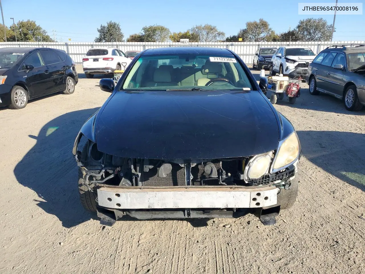 2007 LEXUS GS VIN JTHBE96S470008196 — фото 5